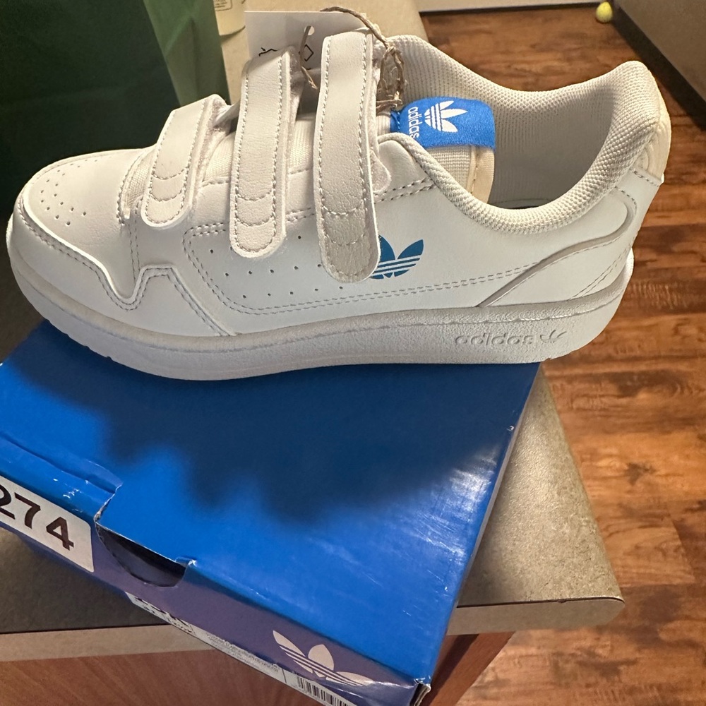 Brand new kids all leather Adidas size 13k